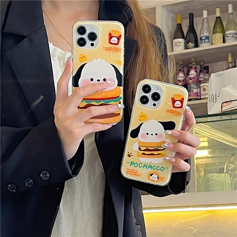 Pochacco Burger Phone Case