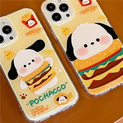 Pochacco Burger Phone Case