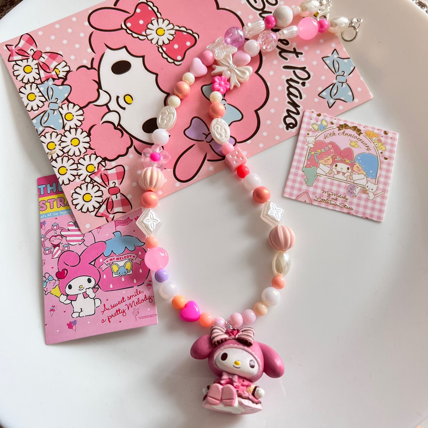 Tailor Made Kuromi and MyMelody Charm