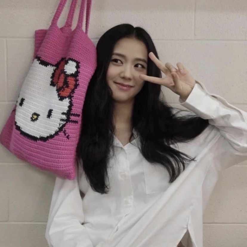 HelloKitty Knitting Tote Bag