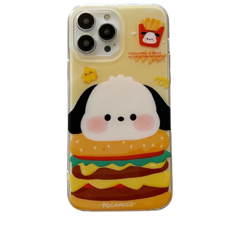 Pochacco Burger Phone Case