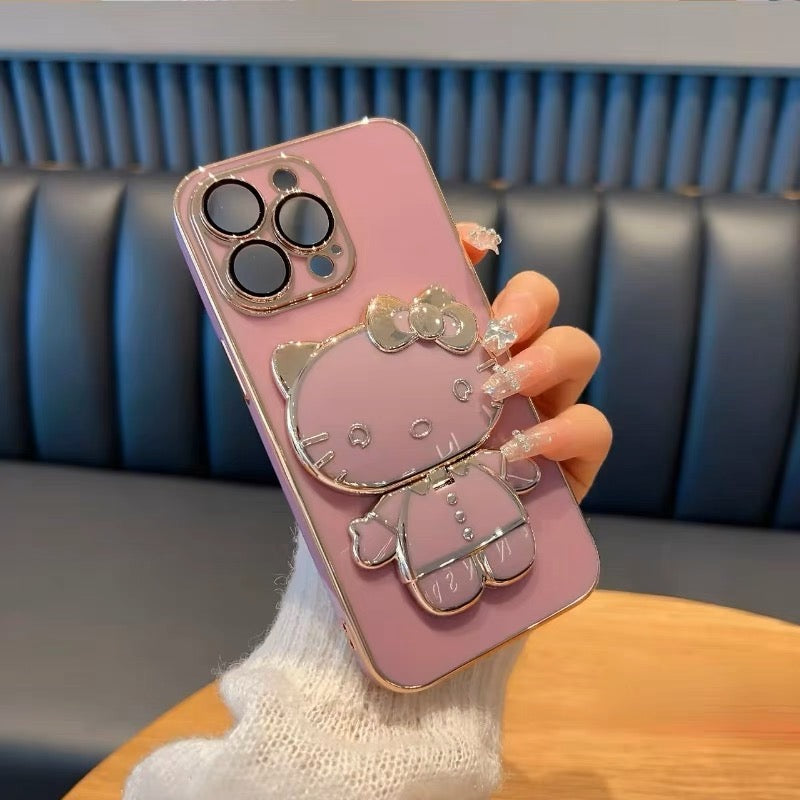 HelloKitty Foldable Mirror Stand Phone Case