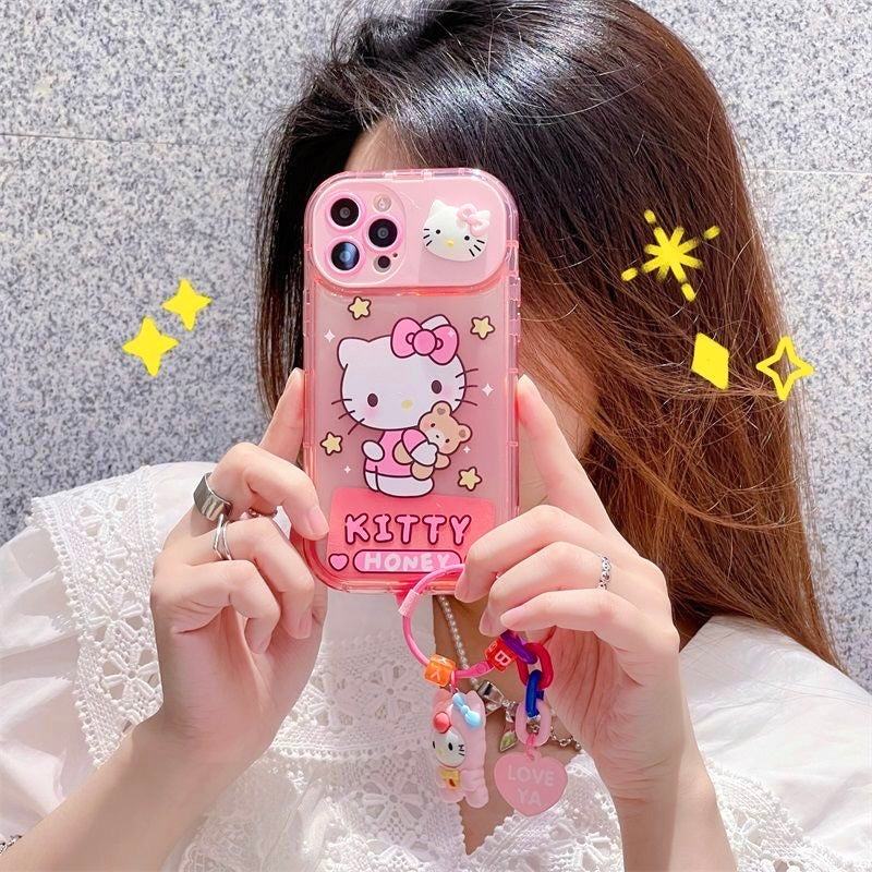 Sanrio Phone Case with Mirror & Dangle Charm – GoodChoyice