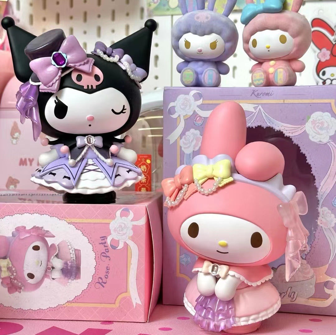 Sanrio x Miniso My Melody Kuromi Rose Party Große Figuren