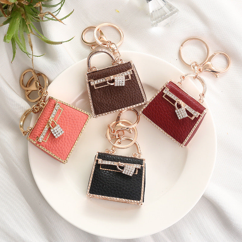 Handbag Rhinestone Keychain (100% handmade)