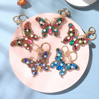Butterfly Rhinestone Keychain (100% handmade)