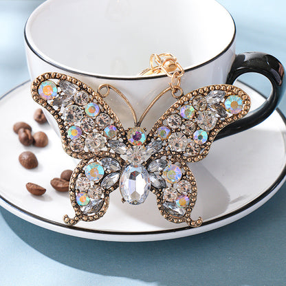Butterfly Rhinestone Keychain (100% handmade)