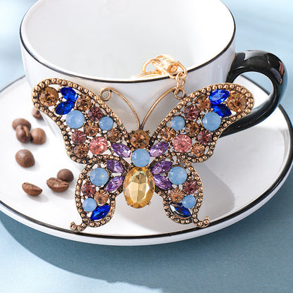 Butterfly Rhinestone Keychain (100% handmade)