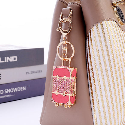Luggage Rhinestone Keychain (100% handmade)